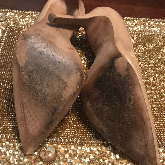 Nude paten leather Jessica Simpson heels - Picture 6 of 7